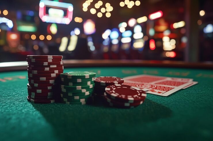 Live Baccarat table in action